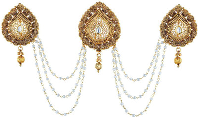 

Satyam Jewellery Nx brooch Hair Pin(Gold)