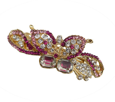 

Taj Pearl Designer Hair Clip(Gold)