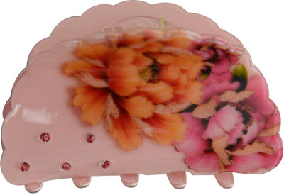 

Taj Pearl Designer Hair Clip(Pink)