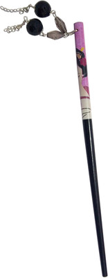CraftEra Wooden Stick Hair Pin(Black)