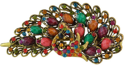 

Sarah Peacock Design Hair Clip(Multicolor)