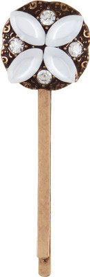 

Fayon Party Style Diva Antique White Rhinestone Hair Pin(Gold, White)