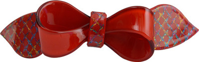 

Taj Pearl Designer Hair Clip(Red)
