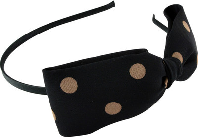 

Sarah Polka Dot Hair Band(Black)