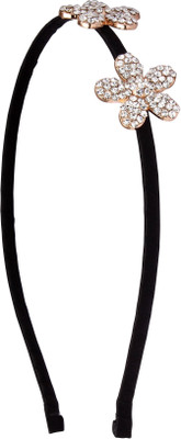 

20 Dresses Shining Flower Blooms Hair Band(Black)
