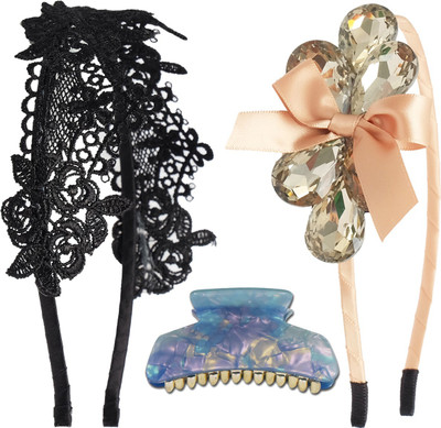 

Super Drool Glamorous Hair Accessory Combo Hair Band(Multicolor)
