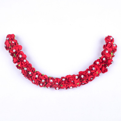 

Kabello Gajra For Hair Bun Making Hair Band(Red)