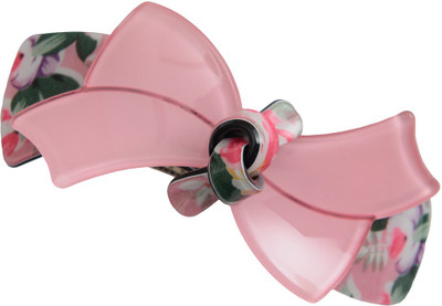 Taj Pearl Designer Hair Clip(Pink)