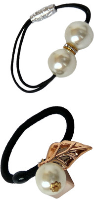 

Trendy Nuts Combo Pearls Rubber Band(Multicolor)