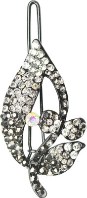 

Glitters Online Silver Colour American Diamond Hair Clip(Silver)