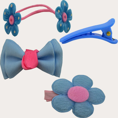 

Angel Glitter Blue Clips For Blue Angel Combo Hair Accessory Set(Blue)