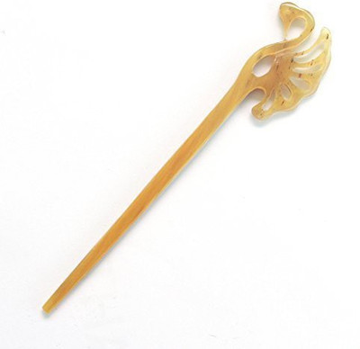 

Marycrafts Light Shade Buffalo Horn Swan Bird Hair Stick, Hair Pin, Hair Accessory Toy Handmade 6.7" Hair Pin(Multicolor)