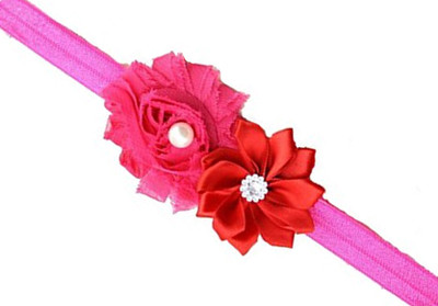 

AkinosKIDS Sunflower shabby Rose Lace Head Band(Pink)