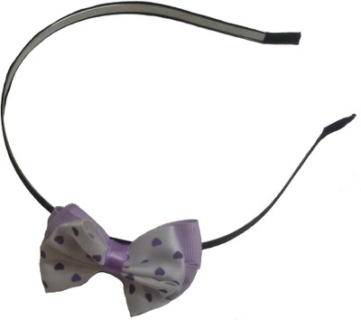 

Viva Fashions Bow Hair Band(Purple, White)