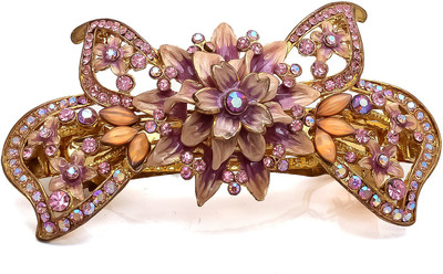 

Be You Pink Stones Meena Work Hair Clip(Pink)