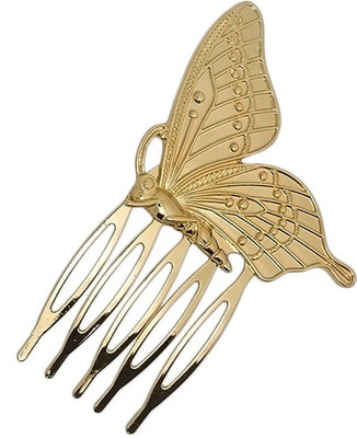 

Young & Forever Adorable butterfly design Hair Clip(Gold)