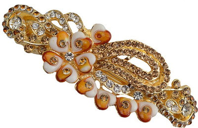 

Taj Pearl Designer Hair Clip(Gold)