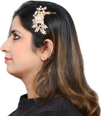 

Mansiyaorange Latest Floral Funky Flexible Foldable Tiarra Hair Pin Hair Accessory Set(Gold)