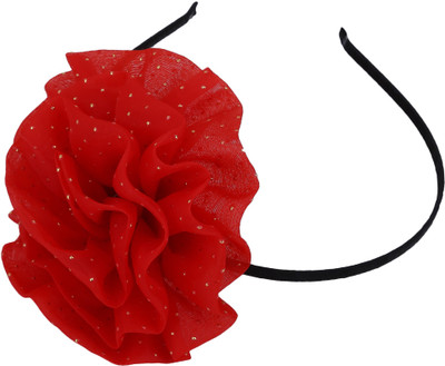 

Sanjog Flourish Glittery For Kids/Girls Hair Band(Red)