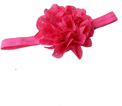 

Pikaboo Big Cutwork Flower dark pink Head Band(Pink)