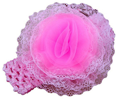 

AkinosKIDS Soft Lace Flower Baby Head Band(Pink)
