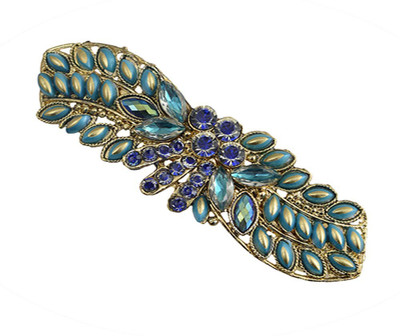 

Taj Pearl Designer Hair Clip(Gold)