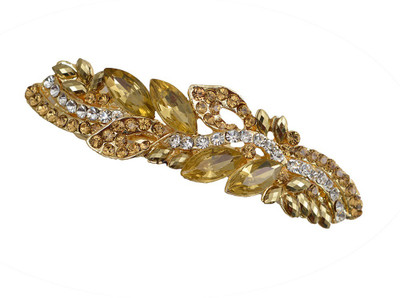 

Taj Pearl Designer Hair Clip(Gold)