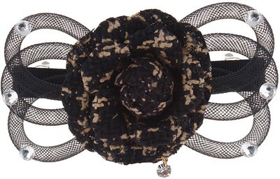 

Fayon Designer Modern Black Rose Funky Hair Clip(Black)