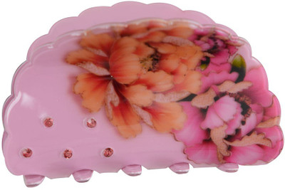 

Taj Pearl Designer Hair Clip(Pink)