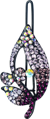 

Glitters Online Purple Colour American Diamond Hair Clip(Purple)