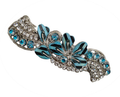 

Taj Pearl Designer Hair Clip(Silver)