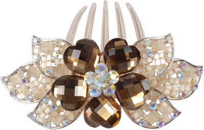 

Muchmore Party Wear Hair Clip For Woman & Girl Hair Clip(Beige, Brown)