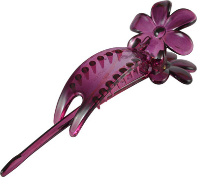 

Sarah Floral Slide-In Banana Clip(Pink)