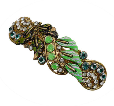 

Taj Pearl Designer Hair Clip(Gold)