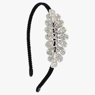 

Pink Rose Charm Hair Band(Gold)