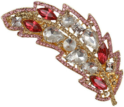 

Taj Pearl Designer Hair Clip(Gold)
