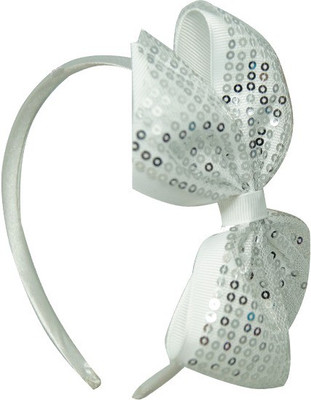 

Angel Closet Sequins Bow Hair Band(White)