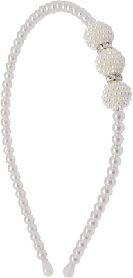 The Ethnic Wears Girly collection Hair Band(White)