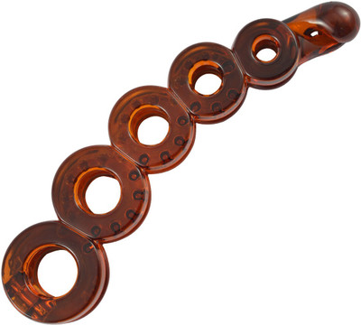 

Sarah Round Design Hair Claw(Brown)
