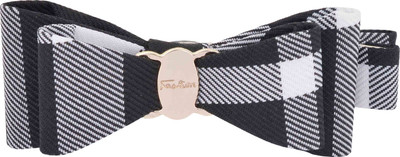 

Aaishwarya Black Chequered Bow Hair Clip(Multicolor)