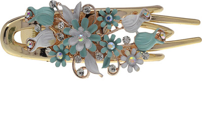 

The Ethnic Wears Ethnic yet modern Back Pin(White, Blue, Multicolor)