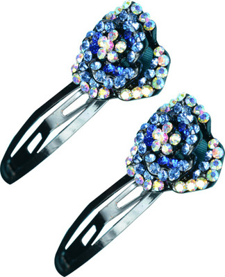

Glitters Online Blue Colour American Diamond Hair Clip(Blue)