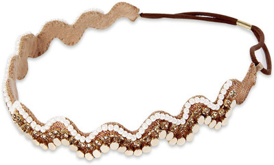 

Hair Drama Company Stretch Band with Crystals Hair Band(Gold)