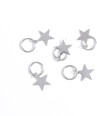 

Young & Forever Festo Braid Trend Spring Summer Sparkling Stars loops Hair Accessory Set(Silver)