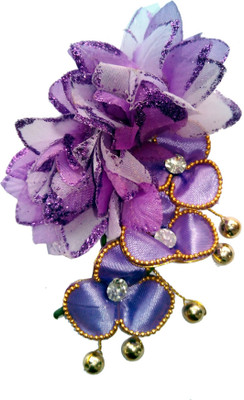 

ODDEVEN Beautiful hair Flower Accessories Brooch with wedding party wear Hair Accessory Set(Multicolor)