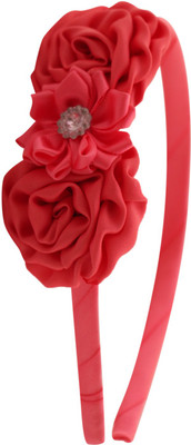 

Pikaboo Twin Rose Crystal Flower Hair Band(Pink)