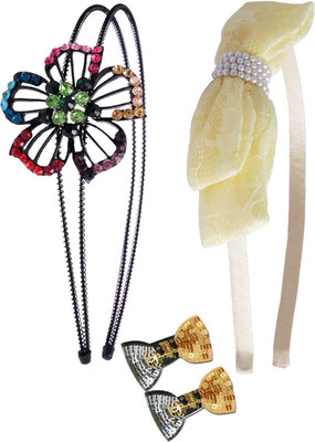 

Super Drool Glamorous Hair Accessory Combo Hair Band(Multicolor)