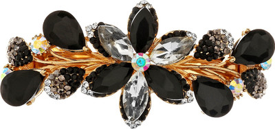

Mansiyaorange party wear fancy accessories Hair Clip(Black)