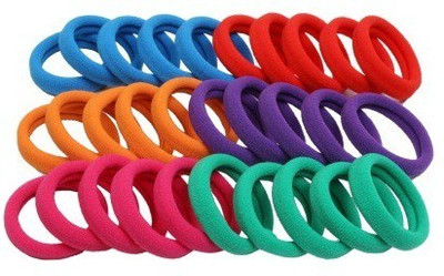 

One Personal Care Charming Colorsplash Scrunchies Rubber Band, Hair Accessory Set(Multicolor)