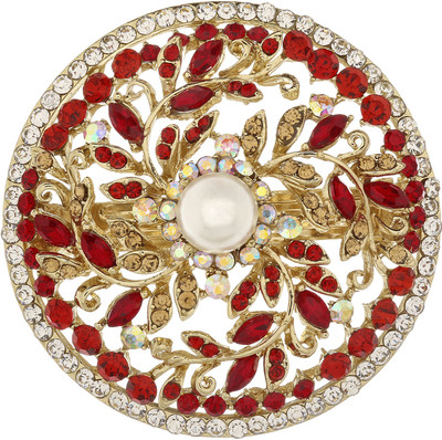 

Mansiyaorange party wear fancy accessories Hair Clip(Red)